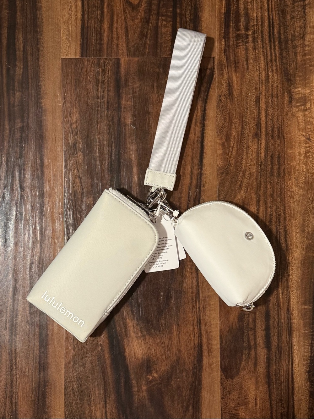lululemon athletica Dual Pouch Wristlet *Wallet - Vapor/White